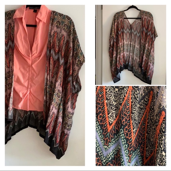 🍒 Kimono Top - V back !!! - Picture 1 of 6